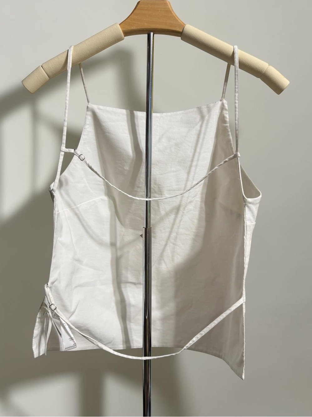 NWOT- Anthropologie Classic White Spaghetti Strap Tank Top Size Small - Picture 6 of 7